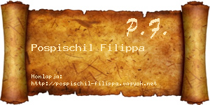 Pospischil Filippa névjegykártya